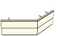 AH19100140 Theke 135°, links:100cm, rechts:140cm, H 73,4 (2 SE)