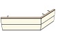 AH19100180 Theke 135°, links:100cm, rechts:180cm, H 73,4 (2 SE)