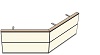 AH19120120 Theke 135°, links:120cm, rechts:120cm, H 73,4 (2 SE)