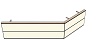 AH19120220 Theke 135°, links:120cm, rechts:220cm, H 73,4 (2 SE)