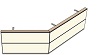 AH19160120 Theke 135°, links:160cm, rechts:120cm, H 73,4 (2 SE)