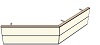 AH19160180 Theke 135°, links:160cm, rechts:180cm, H 73,4 (2 SE)