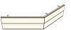 AH19160200 Theke 135°, links:160cm, rechts:200cm, H 73,4 (2 SE)