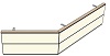 AH19200140 Theke 135°, links:200cm, rechts:140cm, H 73,4 (2 SE)