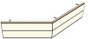 AH19200180 Theke 135°, links:200cm, rechts:180cm, H 73,4 (2 SE)
