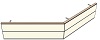 AH19200220 Theke 135°, links:200cm, rechts:220cm, H 73,4 (2 SE)