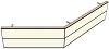 AH19220180 Theke 135°, links:220cm, rechts:180cm, H 73,4 (2 SE)