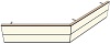 AH19220220 Theke 135°, links:220cm, rechts:220cm, H 73,4 (2 SE)
