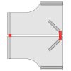 ZAAB09 Abstandshalter Jump 2.0 Tisch/Tisch- Blockstellung (FF10/FF10)