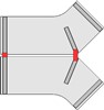 ZAAB11 Abstandshalter Jump 2.0 Tisch/Tisch- Blockstellung (FF9/FF9)