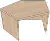 ZQAB05 Tischaufsatz DL4 Winkel 45° H: 35cm