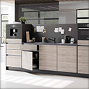 CUCINA 
Küchenzeile mit Highboards