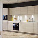 CUCINA 
Küchenzeile groß mit Kombischränken