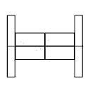 Blockstellung mit Schwebetür