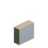 Querrollladenschrank 3 OH
P2QO1230R
1200/441/1101