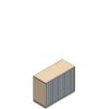 Querrollladenschrank 2 OH
P2QS1076MR
1000/441/760