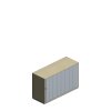 Querrollladenschrank 2 OH
P2QS1220ML
1200/441/789