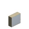 Querrollladenschrank 3 OH
P2QS1230MR
1200/441/1141