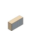 Querrollladenschrank 2 OH
P2QS1472L
1400/441/720