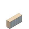 Querrollladenschrank 2 OH
P2QS1676ML
1600/441/760